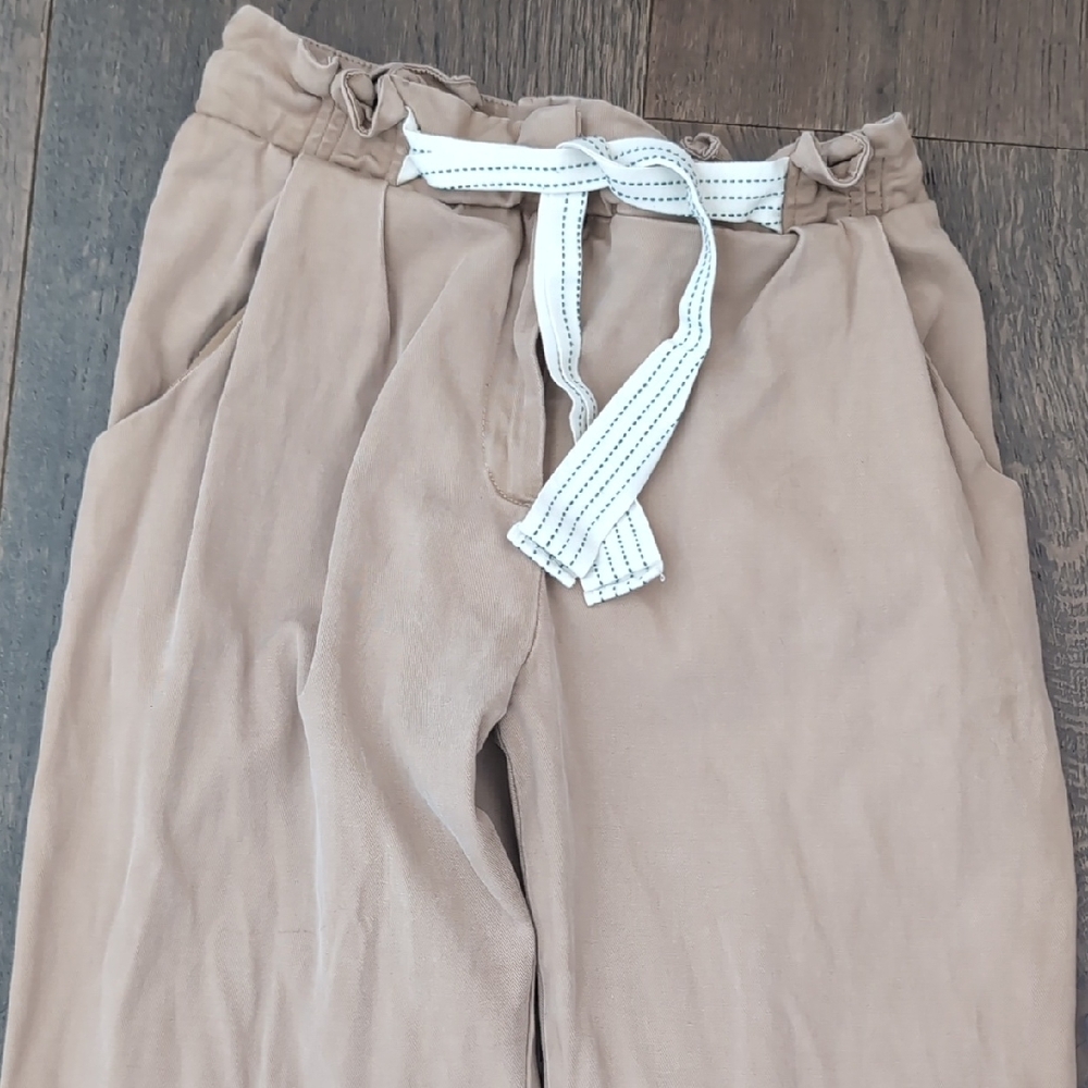 Men's Tan Pants with Belt